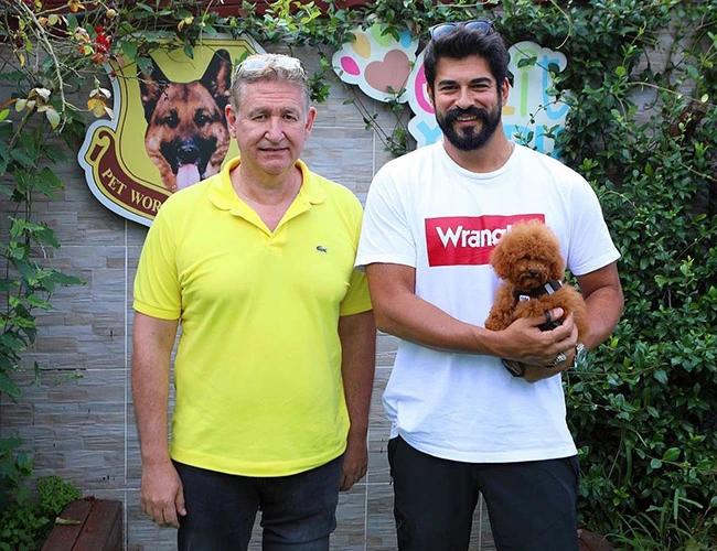 Burak Özçivit fenomen Poodle Alex'in yavrusuna kavuştu