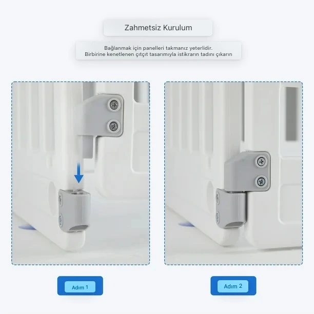 6 Panelli Katlanabilir,Kapılı,İç/Dış Mekan Evcil Hayvan Oyun Parkı 4