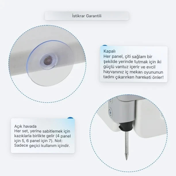 6 Panelli Katlanabilir,Kapılı,İç/Dış Mekan Evcil Hayvan Oyun Parkı 5