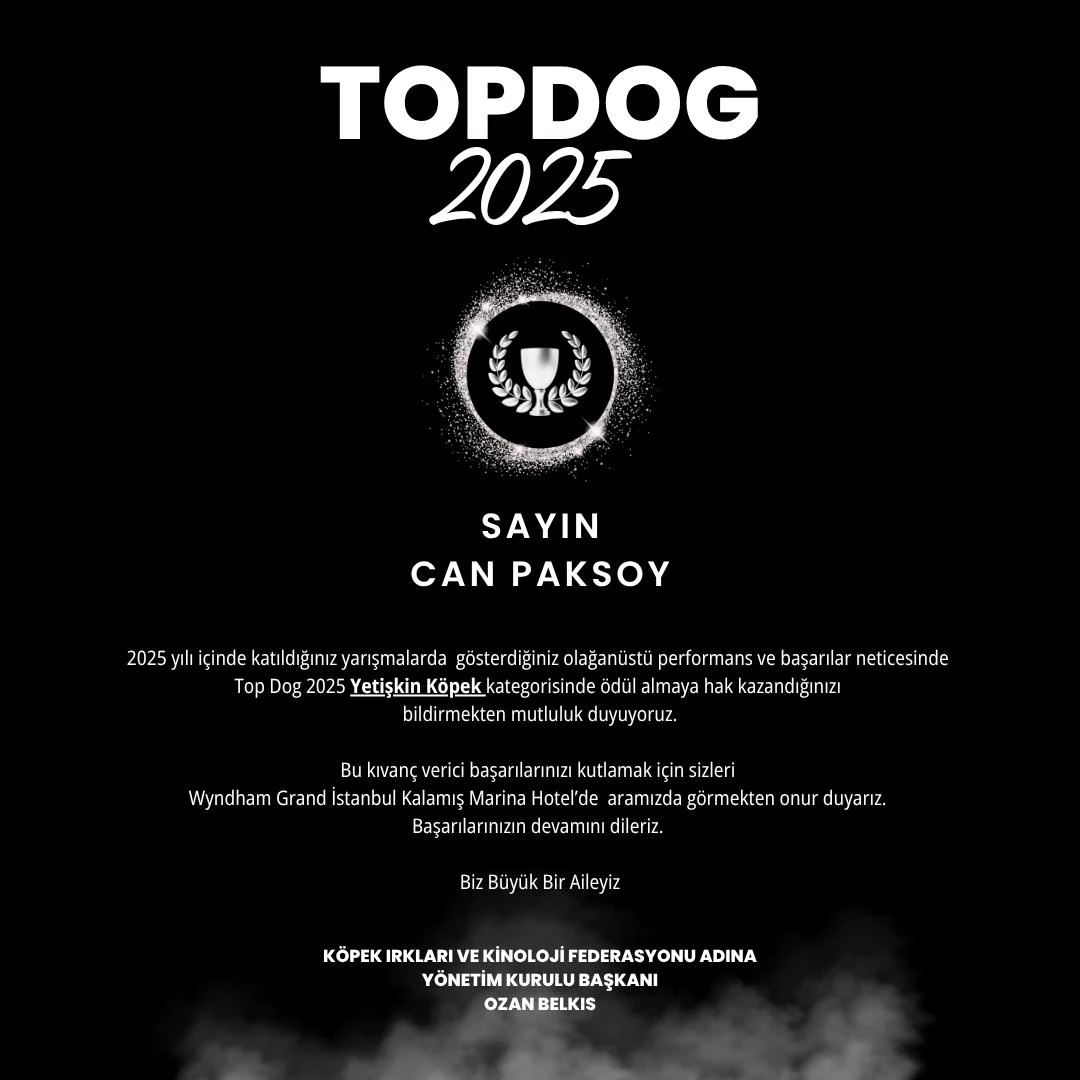 Elit Yavru Petworld Kennel’dan Top Dog 2025’te Büyük Başarı