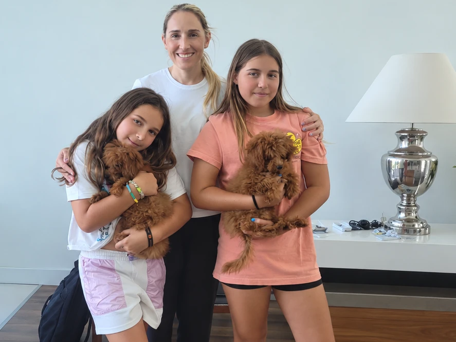 Bordum'dan Sevgili Berrak Hanım ve kızları Poodle yavrularına eğitim sonrasında kavuştu