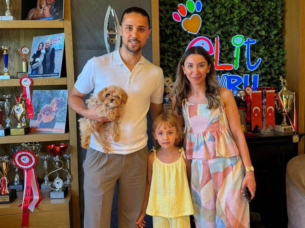 Çorum'dan Fulya Hanım ve ailesi Maltipoo yavrularına kavuştular