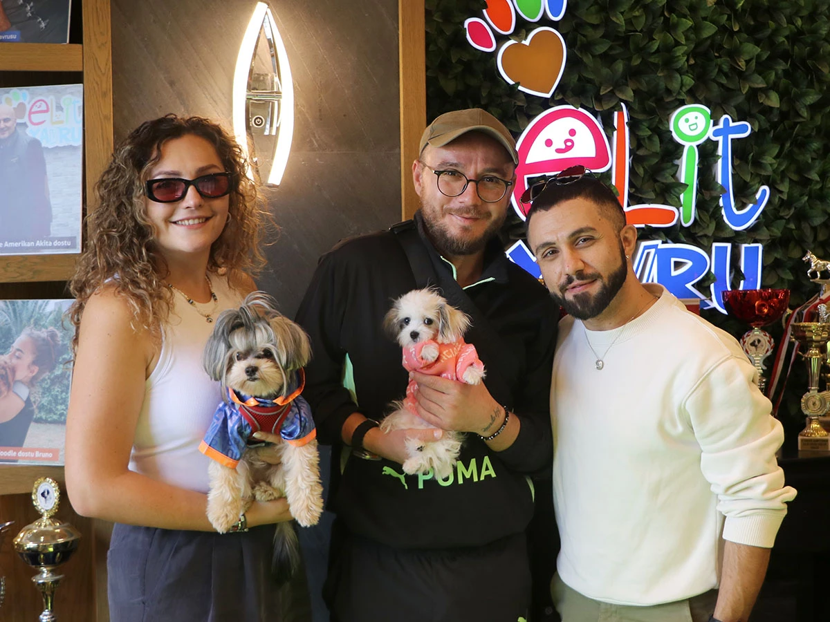 Orkun Bey Teacup Morkie yavrusuna kavuştu