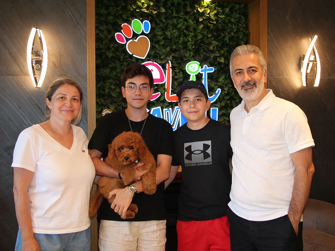 Sevgili Yeşim Hanım ve ailesi Medium Labradoodle yavrularına kavuştular