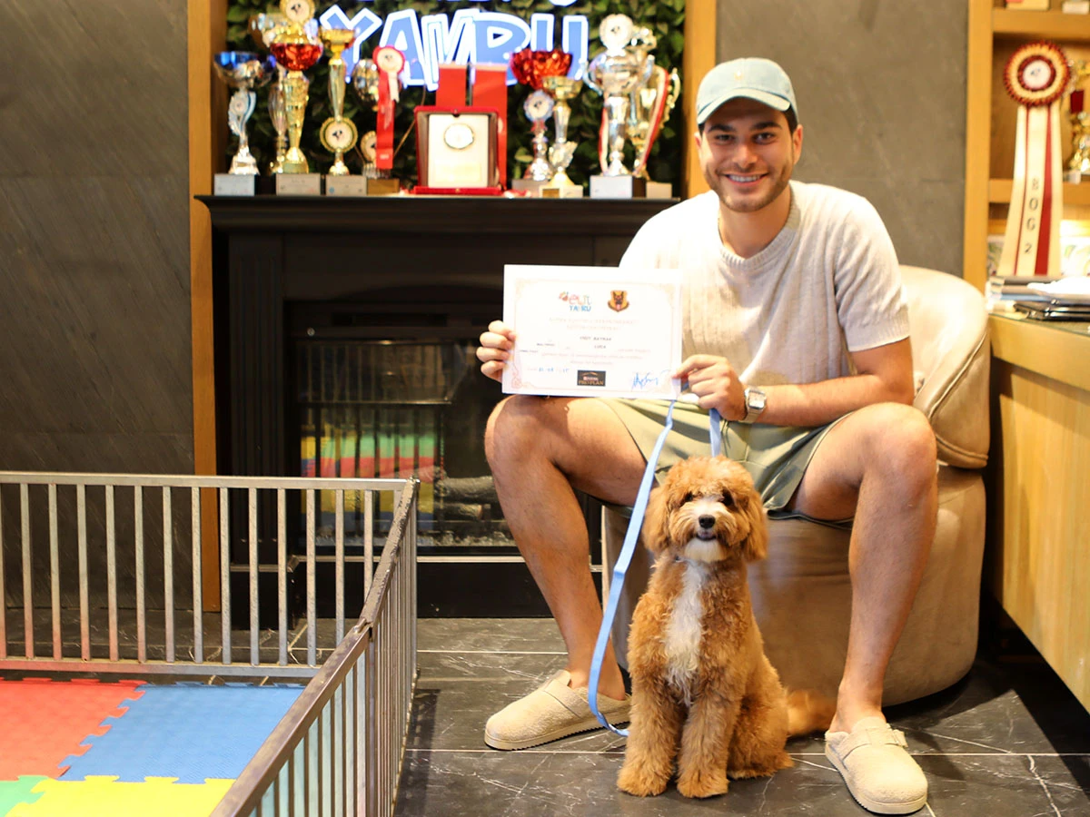 Luca Temel itaat eğitimini başarılı bir şekilde tamamladı