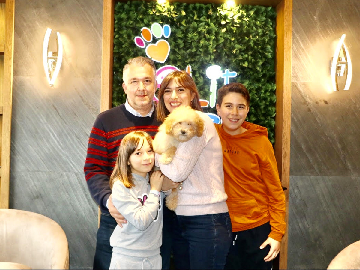 İzmir'den İrem Hanım ve ailesi Poodle yavrularına kavuştular.